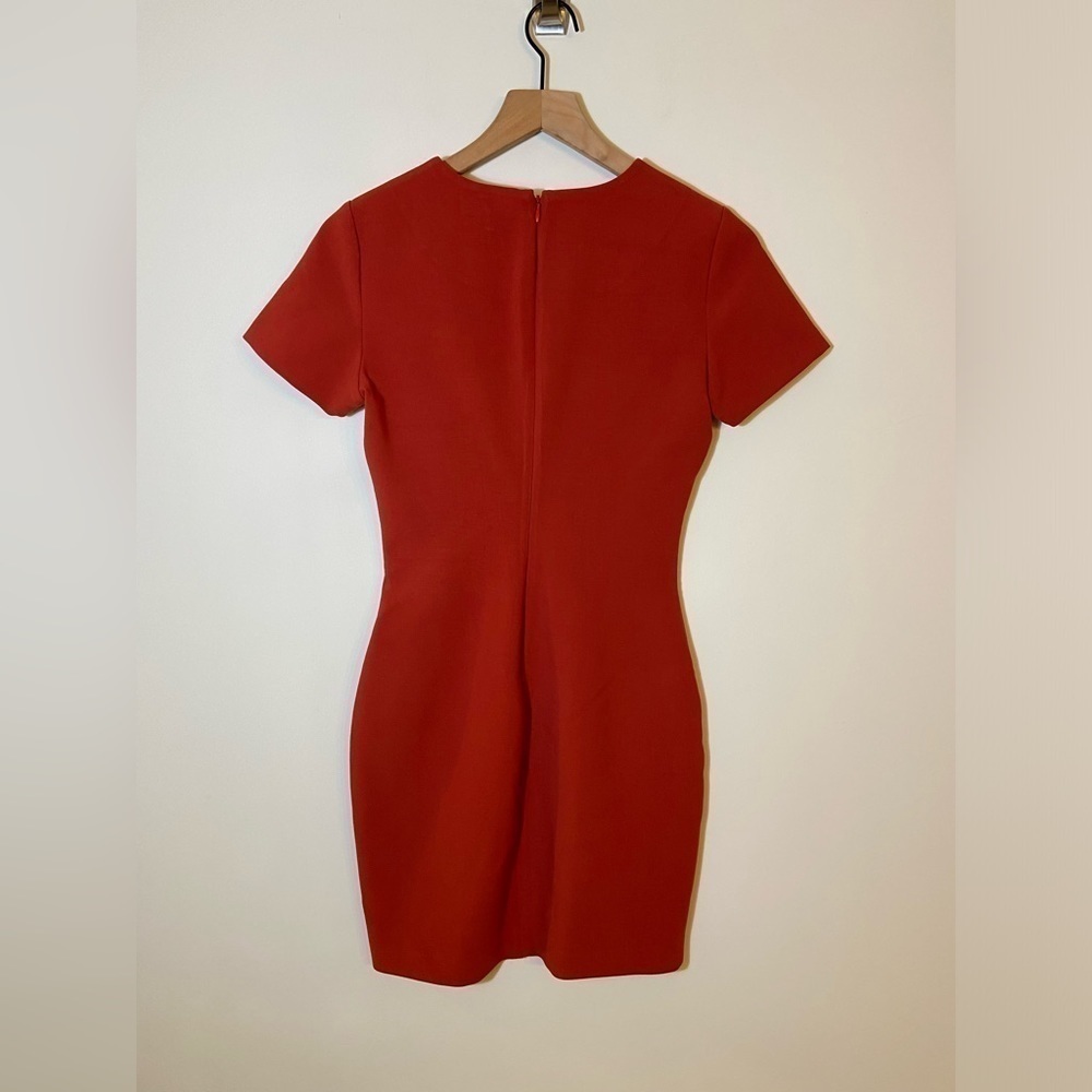 Likely Womens Manhattan Red Mini Dress size 2 Party Cocktail Boho Short Sleeve - Picture 4 of 8